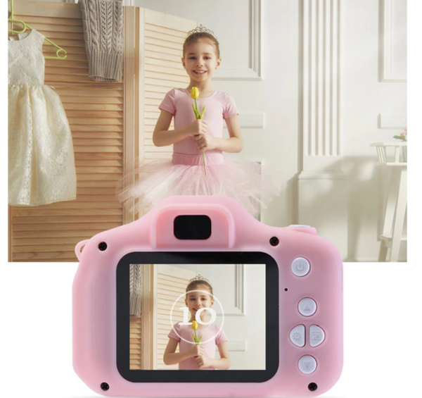 Детский цифровой мини фотоаппарат Summer Vacation (фото, видео, 5 встроенных игр)